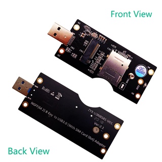mainsaut NGFF M.2 Key B to USB 3.0 Adapter Riser Card Converter for Desktop PC Laptop