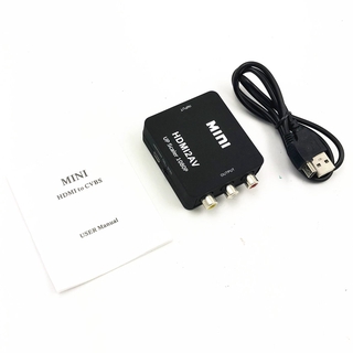 Adaptador 1080p Hdmi Mini Vga a Rca Av convertidor compuesto con Udio De 3.5 mm (1)