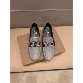 LV Louis Vuitton Zapatos De Cuero De Lujo Para Hombre v1786