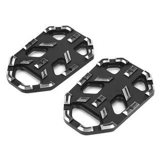 Pedales de motocicleta, CNC de aleación de aluminio pedales para reposapiés de motocicleta ancho ajuste para CB650R 2019-2020 negro (4)
