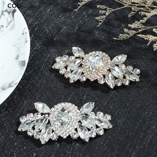 [COD] 1Pc Rhinestones Crystal Women Shoes Clips DIY Shoe Charms Jewelry Shoes Decor HOT