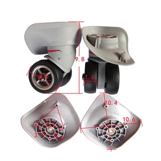 Tra 2 pzs/Par ruedas De goma giratorias 360 grados De rotación maleta maleta maleta equipaje roditas repuesto piezas accesorios (5)