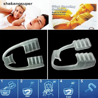 Shkas 2Pcs Teeth Grinding Guard Sleep Mouthguard Splint Clenching Protector Tools Super