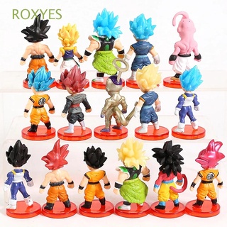 ROXYES Japanese Anime Dragon Ball PVC Super Saiyan God Action Figure Toys Gift Zamasu Ultra Instinct Model Toys Vegeta Vegetto Son Goku