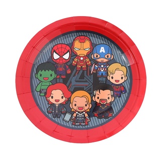 Kids Marvel The Avengers Disposable Tableware Decoration Set Cake Topper Plate Cartoon Birthday Party Gift Fashion (2)