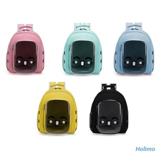 Holimo Anti-scratch Space Pet Carrier Backpack Ensure Fresh Air for Fur-kids Dogs Cats