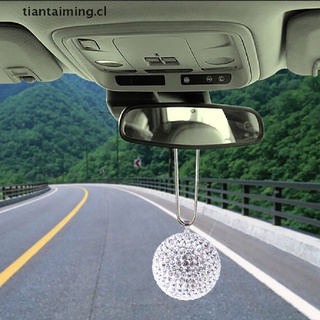 tiantaiming: colgante de coche, bola de bling, adorno para colgar, diamantes de imitación, decoración interior, bola de cristal [cl]