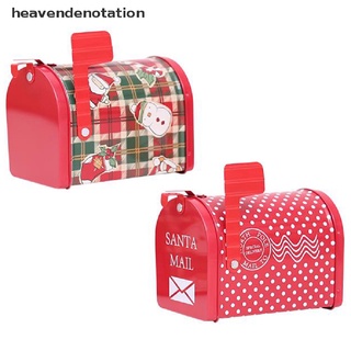 [heavendenotation] diseño de buzón de navidad caramelo de navidad caja de hierro de almacenamiento de galletas caja de regalo