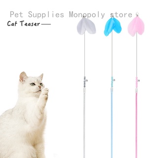 Gato juguete pluma palo con campana interactivo divertido gato juguetes gato suministros productos para mascotas accesorios para gatos decoración