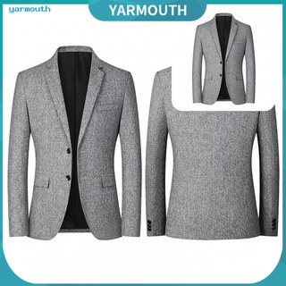 yarmouth Outwear Suit Jacket Handsome Pockets Suit Coat Soft for Wedding (1)