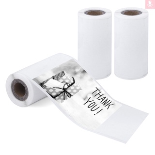 Lg Makeid - rollo de papel térmico autoadhesivo (57 x 30 mm, impresión fotográfica, sin BPA, 5 años, para MINI impresora térmica de bolsillo, 3 rollos compatibles con Peripage Paperang Poooli)