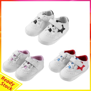 bebé niños niñas pu transpirable malla prewalkers antideslizante suave niños pequeños zapatos
