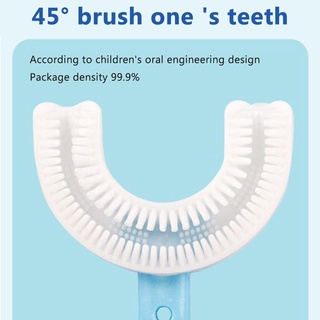 2 pzs cepillo De dientes De silicona en forma De U grado alimenticio Para niños/bebés (3)