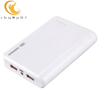 cargador usb portátil 5v 2a 18650 power bank caja de batería para iphone6 smartphone color: blanco