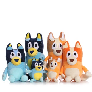 <disponible> 28cm 17CM dibujos animados Bluey peluche juguetes Bingo perro Pupets muñeca Cuty peluche suave juguete niños