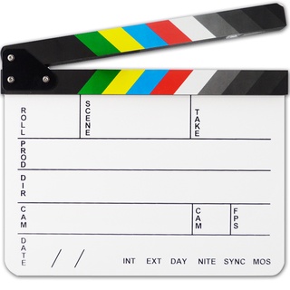 Won Acrylic Dry Erase Film Director Clapboard Video Scene Movie Clapper Board Slate