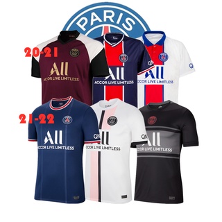Alta calidad 2020-2021-2022 PSG jersey de local lejos jersey de fútbol Paris Saint-Germain tercera jersey de fútbol camisa de entrenamiento para hombres adultos jersey de fútbol Messi 30