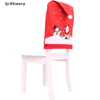 ljc95wery decoración de navidad silla cubre asiento de comedor santa claus decoración del hogar fiesta tela venta caliente (5)