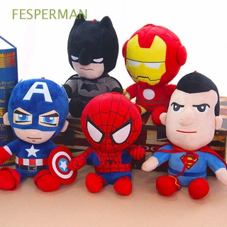FESPERMAN Suave Muñecas Peluche Juguetes De Película Personajes Marvel Vengadores América Capitán Niños 27cm Batman Spiderman Regalo