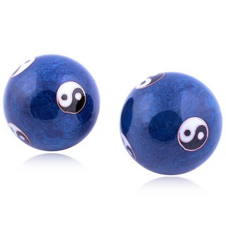 45 mm nuevo ejercicio de salud estrés Baoding bolas Color azul Yin Yang diseño BrzoneSeMall