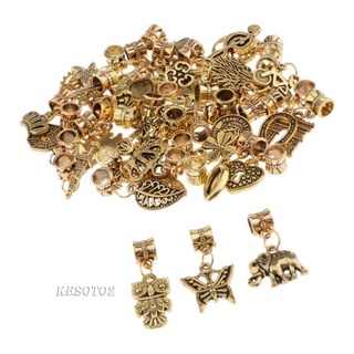 CHARMS [KESOTO2] 40 piezas de dijes dorados antiguos DIY colgantes de joyería para collar (8)