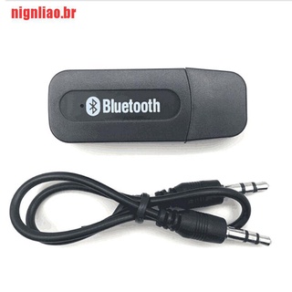 [nignliao] adaptador receptor de audio inalámbrico usb bluetooth de 3.5 mm