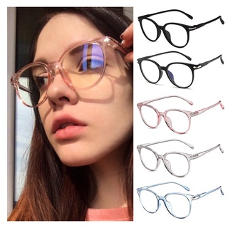 [ZOMI] Lentes transparentes anti-azules de moda para mujer anteojos redondos anteojos antirradiación gafas Unisex