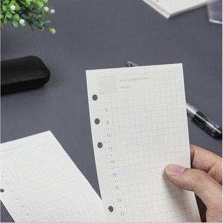 A5/A6/A6/A4/B5 recambio Dot/Matrix/To Do/Grid/mes planificador papel para diario cuaderno organizador, 45 hojas (5)