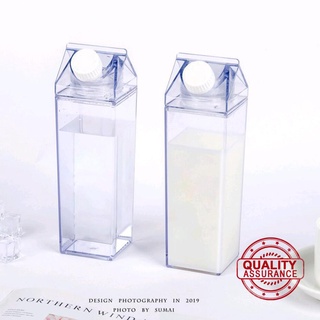 caja de leche transparente botella de agua caja de leche de plástico 500ml deportes camping actividades lindos [- r8z6]