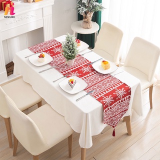 mantel de navidad de navidad camino de mesa decoración de mesa restaurante vajilla cena 180 33 cm
