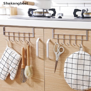 [skb] gancho de metal de 5 ganchos de cocina para puerta de cocina, armario, suministros de almacenamiento, toallero, shakangbest