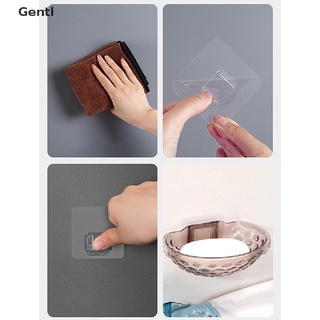 [gentl] dispensador de jabón transparente no perforado para baño