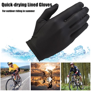 1 par de guantes de forro negro forro interior delgado guantes de bicicleta motocicleta suave deporte guantes de conducción ciclismo guantes de secado rápido i (5)