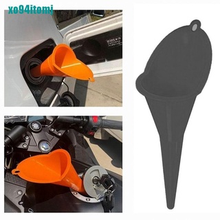 【omj】Motorcycle Long Mouth Funnel Plastic Refueling Oil Liquid Spout Diesel Filling