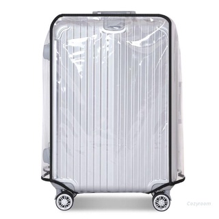 Acogedor Protector de equipaje transparente completo cubierta espesar maleta Protector cubierta
