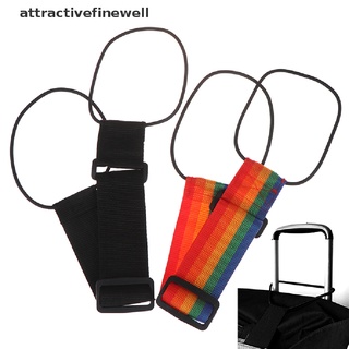 [atractivefinewell] agregar una bolsa de la correa de viaje maleta de equipaje ajustable correas de cinturón color aleatorio