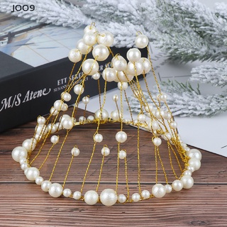 jo Crown Cake Topper Pearl Happy Birthday Cake Toppers Wedding Engagement Decor cl