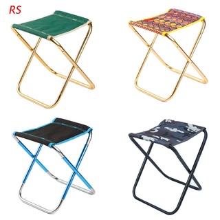 rs taburete plegable portátil al aire libre de aleación de aluminio plegable silla ligera asiento de picnic para pesca camping