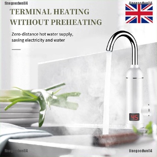 Finegoodwell4 Electric Heater Faucet Home Digital Display Instant Water Heater Tap Kitchen UK Brilliant