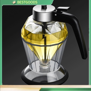 dispensador de aceite de oliva en forma de diamante botella de vidrio con caño sin goteo sin grasa botella 200ml/8oz para vinagre de cocina (6)