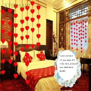 stephani hermoso amor encantador boda no tejida guirnalda diseño corazones moda caliente habitación romántica suministros/multicolor