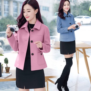 Blazer versión coreana de la corta lana abrigo de las mujeres primavera y primavera nuevo estilo Han Fan Xiaoxi de acuerdo con un corto abrigo de lana
