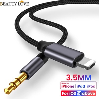 [Hot Sale]For Lighting to 3.5mm Jack Aux Cable Car Speaker Headphone Adapter /Male Cable Car Converter Headphone Audio Adapter for iPhone 11 Pro XS XR X 12 Audio Cable for iOS 14 Above