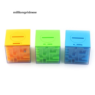 [milliongridnew] kid 3d cubo rompecabezas laberinto juguete hucha juego de mano caja divertido cerebro juego juguetes
