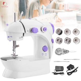 mini máquina de coser portátil de reparación con luz para el hogar