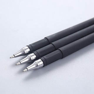 1 bolígrafo de Gel mate negro al por mayor para examen de estudiante, diseño de firma, color azul (4)