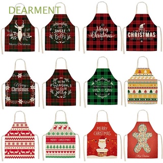 DEARMENT Merry Christmas Christmas Decorations Natal Navidad Kitchen Supplies Apron Cooking Apron Sleeveless Linen Home for Men Women Baking Accessories Christmas Gifts
