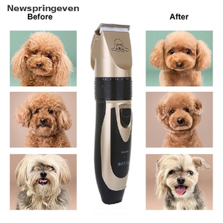 [nse] afeitadora eléctrica para mascotas/perro/gato/rasuradora de pelo/maquillaje de animales/cortadora de animales/máquina de cortapelos [newspringeven] (7)
