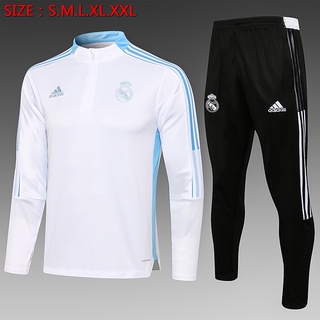 2021 / 22 Real Madrid White Long Sleeve Training Dress,
