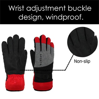 mejor guante de esquí unisex de invierno al aire libre espesar lana motocicleta equitación guantes